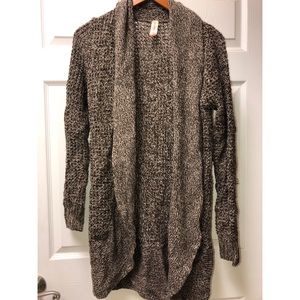 Brown and tan cardigan